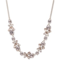 Givenchy Crystal Flower Collar Necklace (16+3)