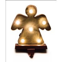 Glitzhome 7.48″ H Marquee Led Angel Stocking Holder