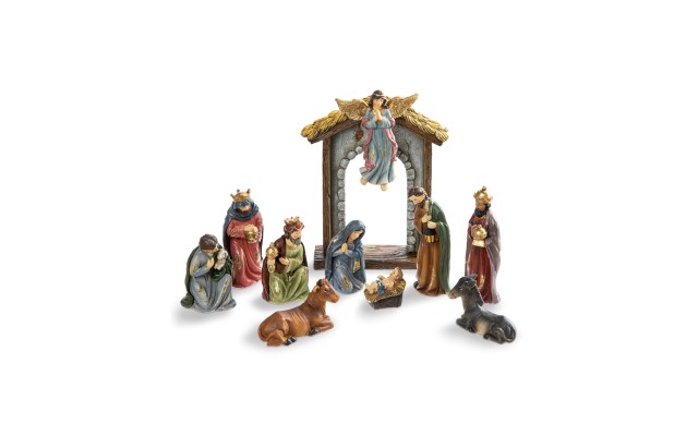  Resin Nativity Figurine Set, 10 Piece