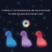  LED White Brontosaurus Multicolor Silicone Kids Night Light, 6.77″ Height, 3.7″ Width
