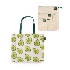 Goodful Farmer’s Market Reusable Bags, Set of 4