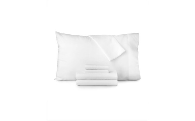  Luna 6 Pc California King Sheet Set, White