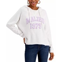 Grayson Threads Black Juniors’ Malibu-Print Hoodie, White, Small