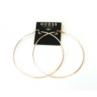 GUESS Rose Gold Thin Hoop Earrings