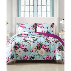Hallmart Collectibles Ambrosia 2-Pc. Reversible Twin Comforter Set, Aqua