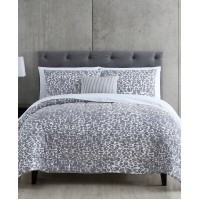 Hallmart Collectibles Maxson 12-Pc. Reversible King Comforter Set, Gray/White