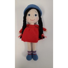 Handmade Amigurumi Crochet Wool Long Short Braided Hair Girls For Fun Game