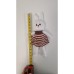 Handmade Amigurumi Rabbit Toy Buddy Bunny Easter Bunny Doll For Kids Unicex, Brown Girl Rabbit, 5.51 inches