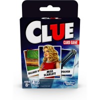 Hasbro Gaming Clue Card Game,3-4 Player Strategy Game,Travel Games,Christmas Stocking Stuffers for Kids Ages 8 and Up