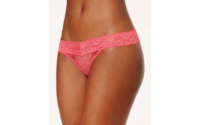  by  Klum Women’s Stretch Lace Thongs, Teaberry Red, Large