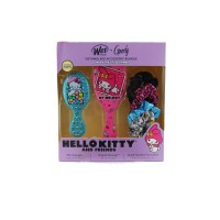 Hello Kitty-My Melody- Keroppi Frog Wet Brush Goody Detangling Bundle Set, Pink/Blue