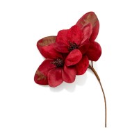 Holiday Lane 14″ Red Magnolia Tree Pick