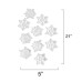  3D Snowflake Wall Decal 10-Pc. Set