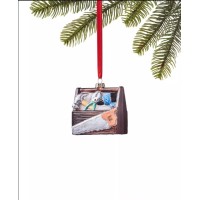 Holiday Lane All About You Toolbox Ornament, Brown