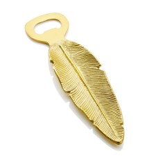 Holiday Lane Brass Leaf Bottle Opener (Gold)