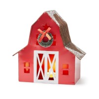 Holiday Lane Christmas Cheer Red Led Farmhouse Decor