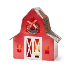 Holiday Lane Christmas Cheer Red Led Farmhouse Decor