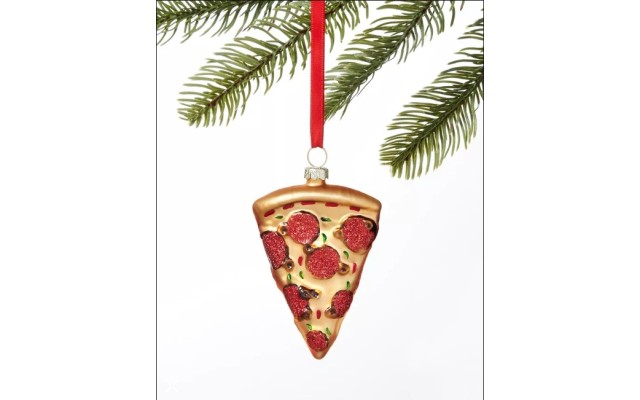 Holiday Lane Foodie and Spirits Pizza Ornament