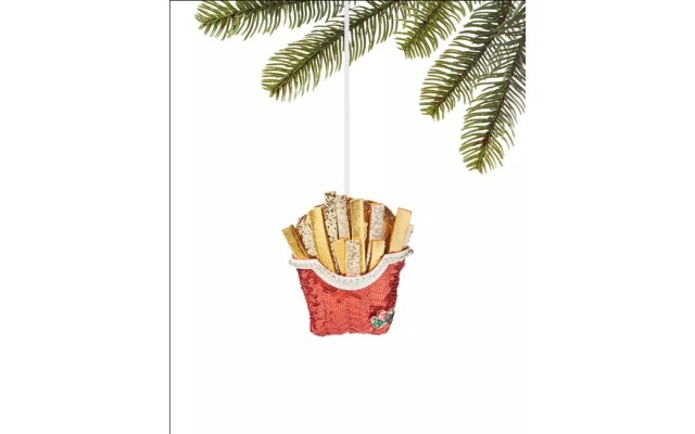 Holiday Lane Foodie & Spirits Sequined Fries Ornament