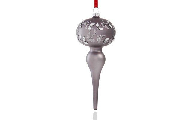 Gray Finial Ornament