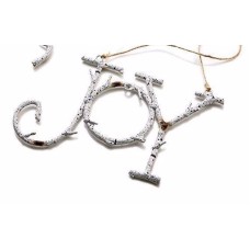 Holiday Lane ‘Joy’ Metal Birch Branch Christmas Ornament