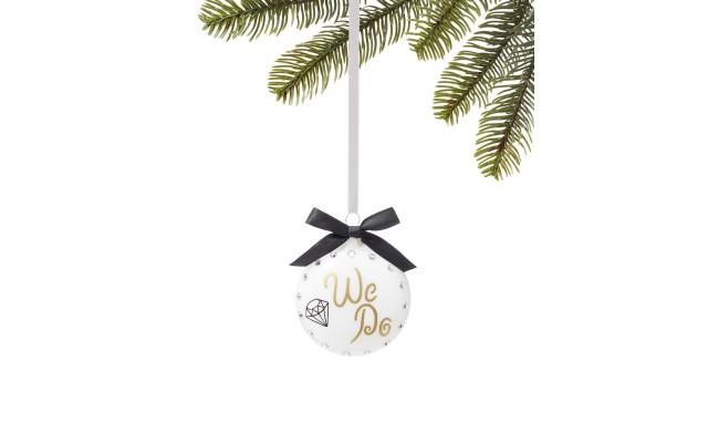  Our First Home “We Do” Ball Ornament, White