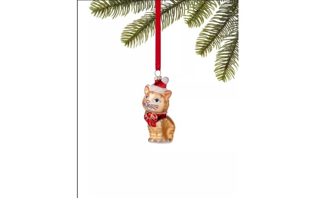 Holiday Lane Pets Christmas Cat Ornament