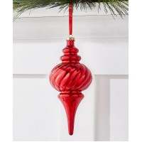 Holiday Lane Ruby Holiday Oversized Red Finial Ornament