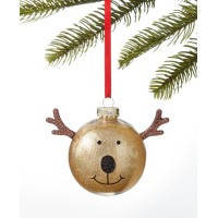 Holiday Lane Santa’s Favorites Reindeer with Antlers Ornament