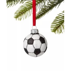 Holiday Lane Sports Glitter Soccer Ball Ornament