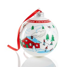 Holiday Lane Winter Sports Glass Ornament