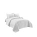  3-Piece Microfiber Full/Queen Quilt Sets, White