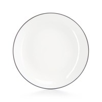 Hotel Collection White/Black Line Salad Plate, 8''