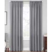 Hudson Hill Jovie 50″ x 84″ Rod Pocket Window Panel, Gray
