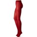  Sheer to Waist Basic Tights (Bright Red, S)