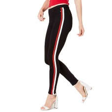 HUE Women’s Racer Stripe Original Denim Leggings