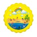 Huge 68″ Splash Water Play Mat for Little Kids & Toddlers, Water Sprinkler, Water Inflatable Wading Pool for Summer Fun Outdoor Water Toys for Boys & Girls, Yellow Rainbow