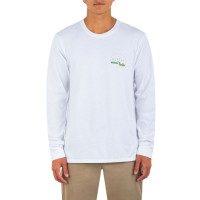 Hurley Mens Everyday Washed Slider Long Sleeve Shirts, XX-Large,White