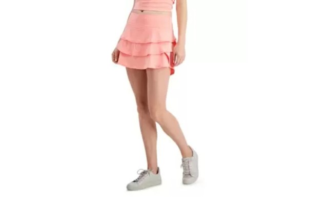 Women’s Tiered Skort, Pink, XX-Large