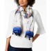 I.n.c. Dye-Wash Striped Tassel Wrap (Black Bright, One Size)
