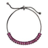INC International Concepts Baguette-Crystal Slider Bracelets, Pink