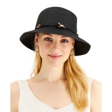 Inc International Concepts Beaded-Band Cloche Hat, Black