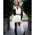  Clean Double-Buckle Belt, Black, X-Large