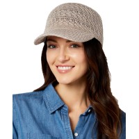 Inc International Concepts Crochet Packable Baseball Hat (Taupe, One Size)
