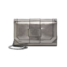 INC International Concepts Farahh Metallic Crossbody, Pewter
