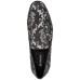  Men’s Birch Brocade Loafers (Black, 9.5m)