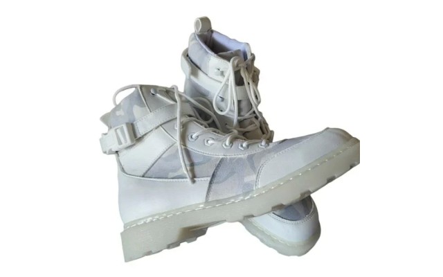 s Mens Camo Boots, White Camouflage 12