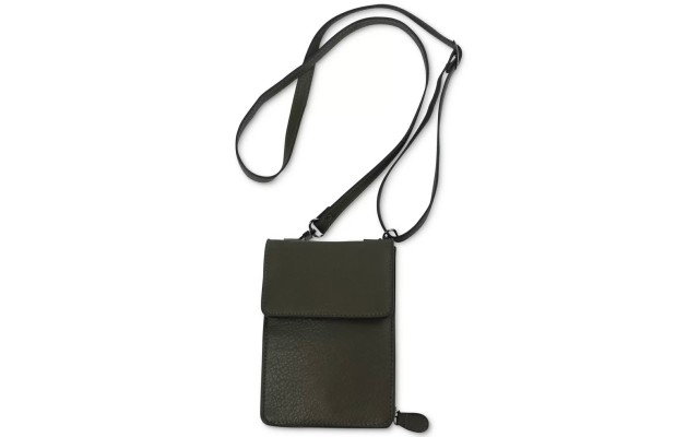  Mens Mini Cross Body Bag, Olive