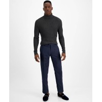 Inc International Concepts Men’s Slim-Fit Vintage Brocade Jacquard Pattern Pants, Navy, 32
