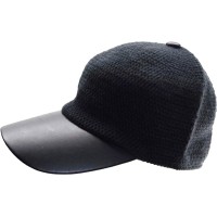 Inc International Concepts Mixed Media Baseball Cap (black)
